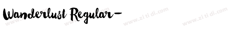 Wanderlust Regular字体转换